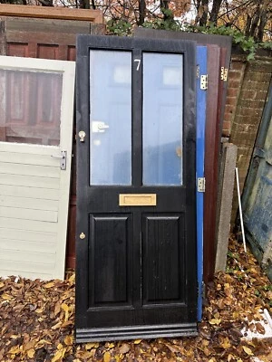 Reclaimed Solid Wood Front Or Back Door Hardwood Timber Wooden 2025mm By 830mm • £30