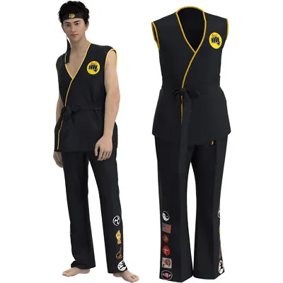 Karate Kid Cobra Kai Japan Taekwondo Uniform Cosplay Karate Suits Costumes • £23.88