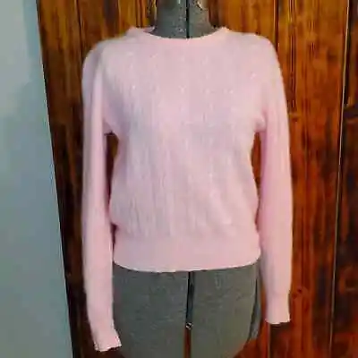Vintage 70s Light Pink Angora Sweater • $35