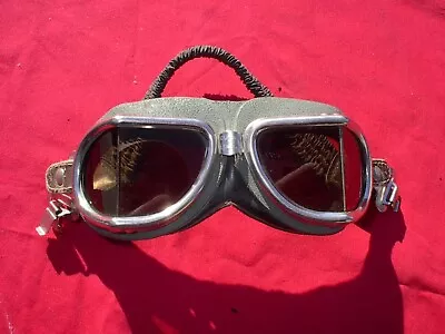 Vintage Climax  510 Goggles Auto Motorcycle Racing Military Aircraft Pilot • $95