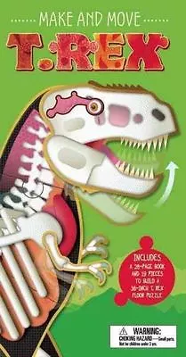 Make And Move T-Rex - Fact Book And Floor Puzzle  NEW *FREE P&P* • £9.99