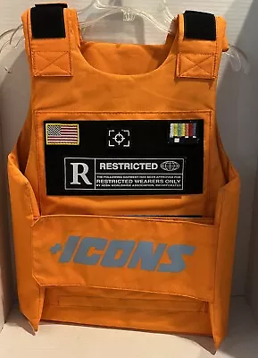 Icons Hudson Restricted Orange Padded Reflective Vest REMOVABLE Patch • $36.99