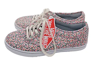 VANS - Atwood Low Pink & Grey Floral Theme DITSY Women's Size 6.5 - NEW With TAG • $23.99