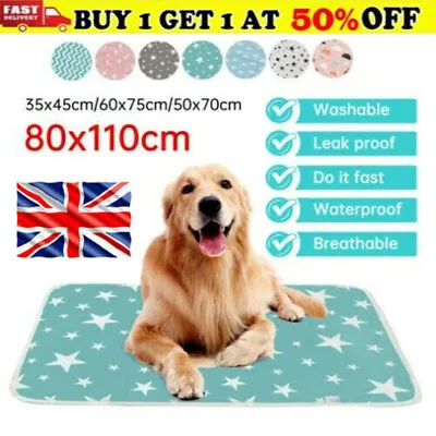 £4.29 • Buy Pet Supplies Pee Pads Mat Puppy Training Pad Toilet Wee Cat Dog  Washable Large