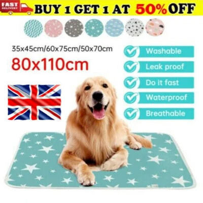 £4.29 • Buy Pet Supplies Pee Pads Mat Puppy Training Pad Toilet Wee Cat Dog  Washable Large