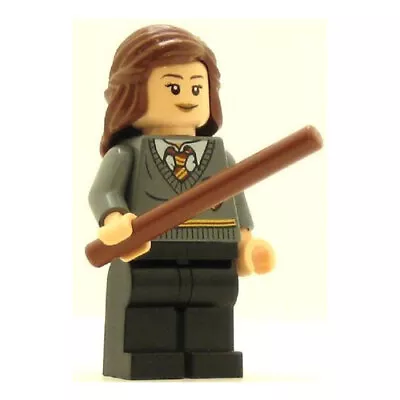 LEGO Minifigure - Harry Potter - HERMIONE GRANGER In Gryffindor Sweater W/Wand • $27.17