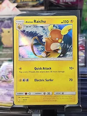 Pokémon TCG Alolan Raichu Trainer Kit - Lycanroc & Alolan Raichu 30/30 Holo LP • $2.49