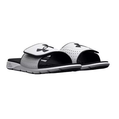 Under Armour Mens Ignite Pro Slide Athletic Sandals 3026023-100 - White/Black • $29.95