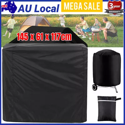 Waterproof BBQ Cover 2Burner Outdoor Gas Charcoal Barbecue Grill Protector 145CM • $18.19