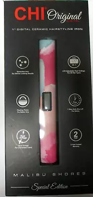 CHI Original 1  Digital Ceramic Hairstyling Iron Malibu Shores Special Edition N • $45