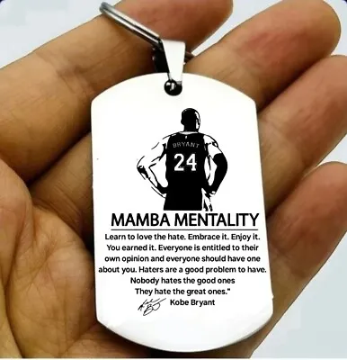 Kobe Bryan Inspiration Quote Keychain Basketball Mamba Forever Player Goat  • $12