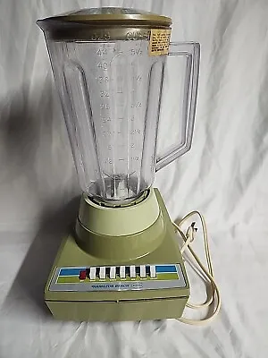 Hamilton Beach Scovill Vintage Avocado Green 7-Speed Blender *WORKS* • $22.88