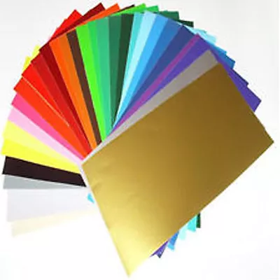 20 X A4 Sheets Matt Self Adhesive Vinyl Any Colour Sign Making Vinyl Craft Robo* • £15.46