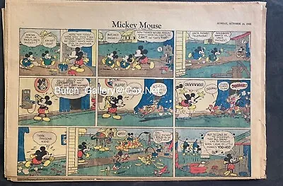 MICKEY MOUSE Oct 16 1932 Sunday Newspaper Half Page  • $45