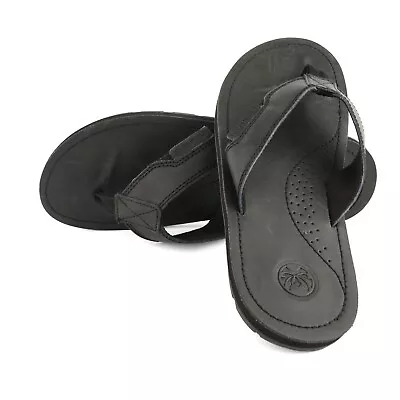 Mens Leather Summer Sandals Walking Toe Post Flip Flops Sandals Beach Shoes  • £9.95