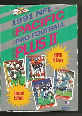 1991 Pacific Plus Series 2 [II] Football Box - Possible Favre Rookie Cards • $41.95