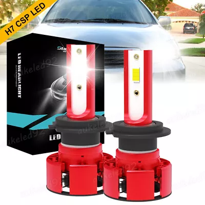 H7 LED Headlight Kit High Low Beam Bulbs 200W 40000LM High Power Bright White • $16.92