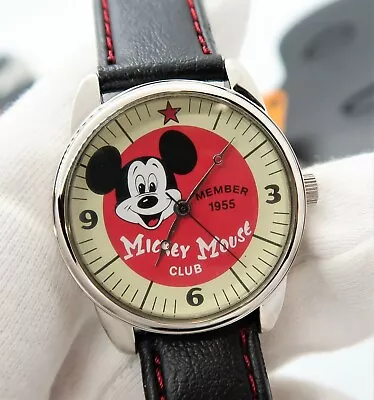 MICKEY MOUSEAVON Quartz  Club Member  CHARACTER WATCHMIB In BOX R16-03 • $18.39