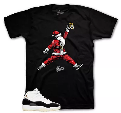 Shirt To Match Jordan 11 Gratitude DMP Shoes - Air Santa Sneaker Tee • $23.99