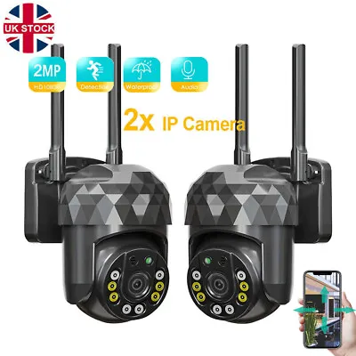 UK 1080P IP Camera Wireless WIFI Outdoor CCTV HD PTZ Smart Home Security IR Cam • £38.98