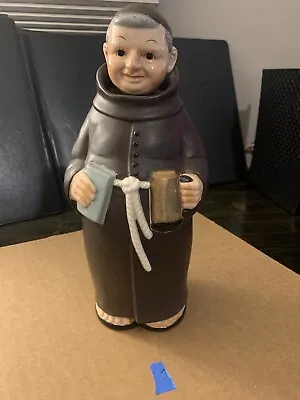 Vintage Friar Monk Hand Painted Decanter W/ Stopper Nikoniko Made In Japan 9.5 A • $20