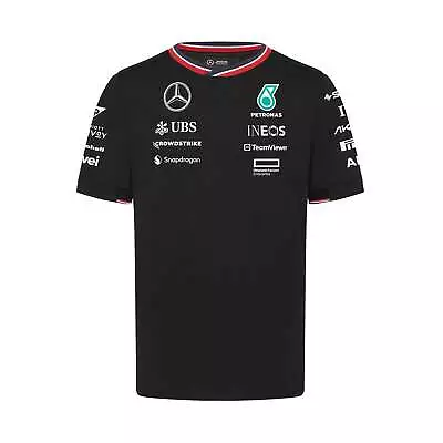 Mercedes AMG Petronas F1 Team T-Shirt Black 2024 • £60