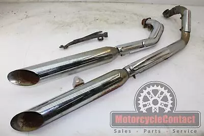 $190.41 • Buy 99-09 Vstar 1100 Full Exhaust System Header Pipes Mid Muffler Mid Y Slip On