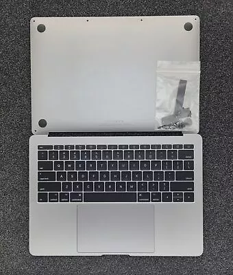 Grd A MacBook Pro 13  A1708 Top Case Gray Keyboard Battery 90% TrackPad Cover • $49.99