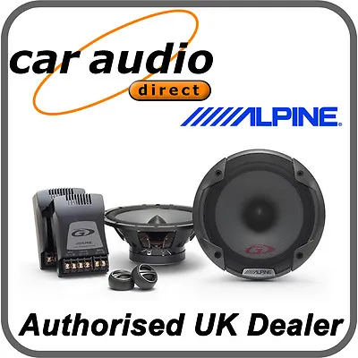 ALPINE SPG-17CS 6.5  16.5cm Car Audio Component 2Way Speakers Set 280W Tweeters • £82.98