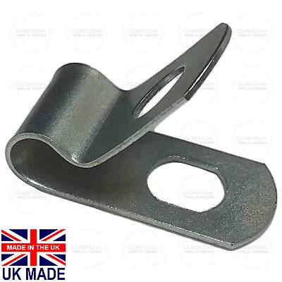 Wire Mesh Clip Galvanised Steel Screw Fixing Hole Welded Wire Mesh Panel Fixings • £5.27