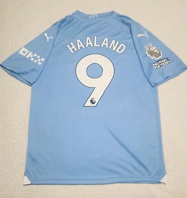 HAALAND #9 Shirt For Manchester City Fans - Home 23/24 • $49.99