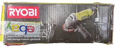 Used - RYOBI AG454 4 1/2  Angle Grinder With Rotating Rear Handle (CORDED) • $33.36