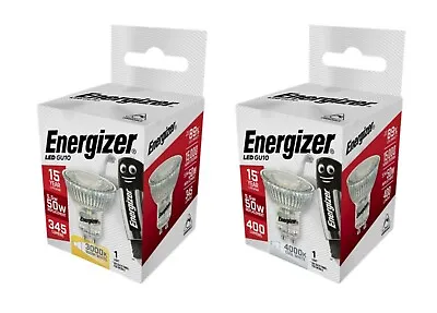 Energizer Dimmable LED GU10 Spotlight Bulbs  Warm/Cool/Day White   50w = 5.5w • $12.82