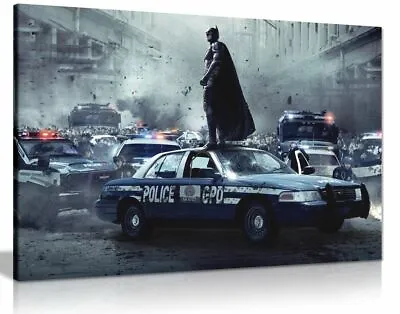 Batman Dark Knight Heath Ledger Movie Canvas Wall Art Picture Print • £24.99