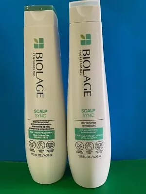 MATRIX BIOLAGE SCALP SYNC Anti Dandruff Shampoo & Conditioner 13.5oz Authentic • $42.90