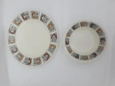 Kimberley Dinner Plate & Bowl Broadhurst Kathie Winkle Design • £6