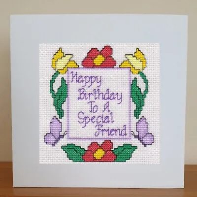£7.25 • Buy Birthday Card - Friend - Counted Cross Stitch Kit 