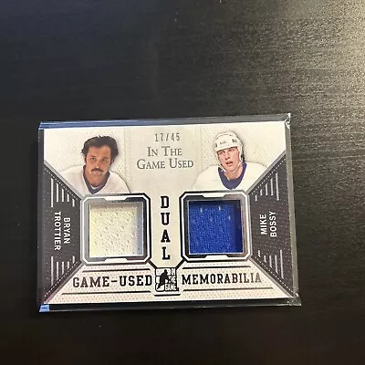2015 Leaf In The Game Used-Dual Jersey Mike Bossy/Bryan Trottier #17/45 • $1.63
