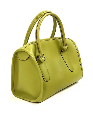 Vintage Coach Bag 17995 RARE Lime Green Madison Bag Speedy Doctor Purse Limited • $295