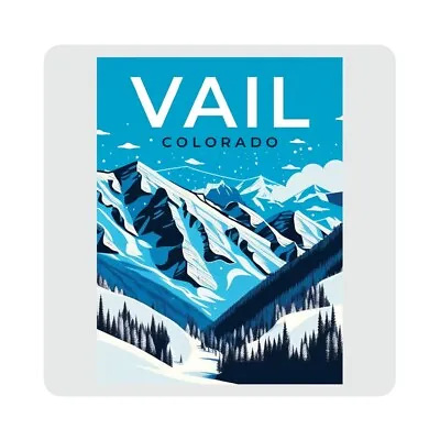 $10.03 • Buy Vail Colorado Souvenir 4 X 4 Inch Coaster Acrylic