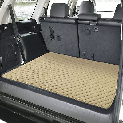 Heavy Duty Cargo Liner Mat Faux Leather 32  Flat Diamond For SUV Truck  Beige • $29.99