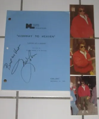 Michael Landon Signed Script For Highway To Heaven Season 3 Episode & 3 Photos • $474.99