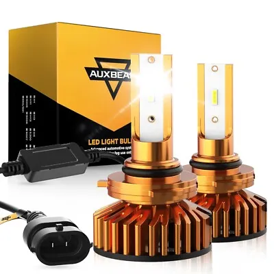 AUXBEAM 9006 HB4 LED Headlight Bulbs Low Beam Fog Lamp Kit 10000LM 6500K White • $39.99