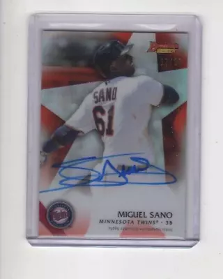 2015 Bowman's Best ... Miguel Sano Orange Refractor Auto #17/25 ... Twins • $19.99