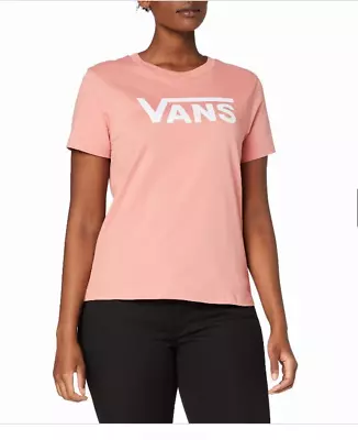 £14.99 • Buy VANS Women´s T-Shirt Vans Flying V Crew - Rose Dawn - XL