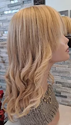 $499 • Buy Noa Custom Wig Human Straight Hair Light Blonde Sheitel L Cap Long Moveable Bang