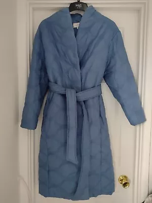 Marks And Spencer PER UNA Quilted Belted Longline Puffer Coat Size 10 BNWT £79 • £60