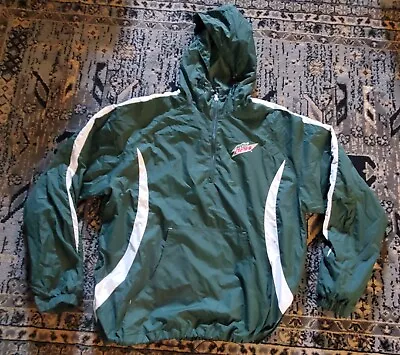 NEW Without Tags Mountain Dew Lined Hooded Pullover Windbreaker Jacket Mens XL • $78.99