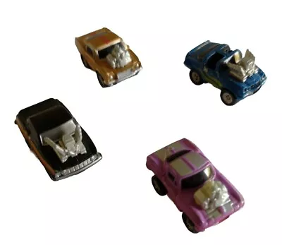 Micro Machines Bundle (4) Retro Toy Cars Hot Rods Galoob 1980s? Good/VGC • £5