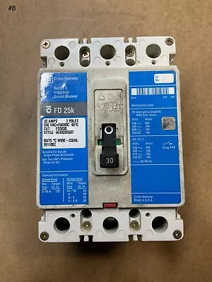 Cutler Hammer FD3030 30 Amp 600V 3 Pole Circuit Breaker  • $150